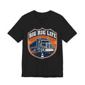Big Rig Trucker Retro Badge T-Shirt | Truck Driver Gift Shirt | Trucker Life Tee | CDL Driver Gift