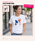 [Digital Download] Abstract Floral Design Tee 01 SVG PNG EPS Cricut Silhouette Sublimation Design
