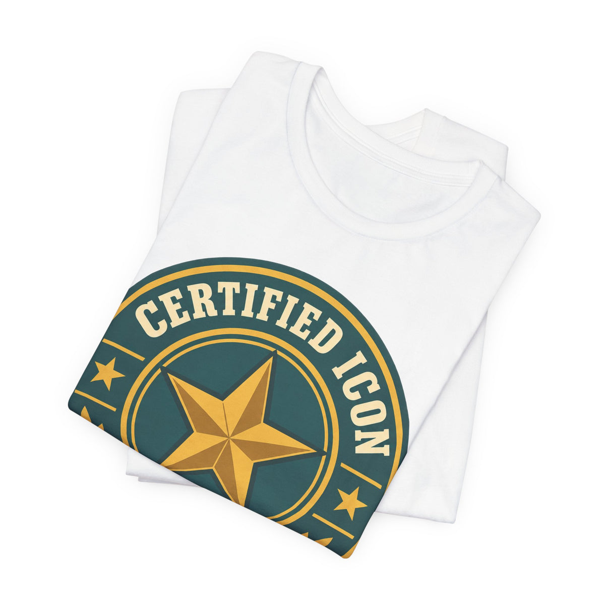 Certified Icon T-Shirt | Retro Badge Viral Tee | Confident Trend Gift Shirt