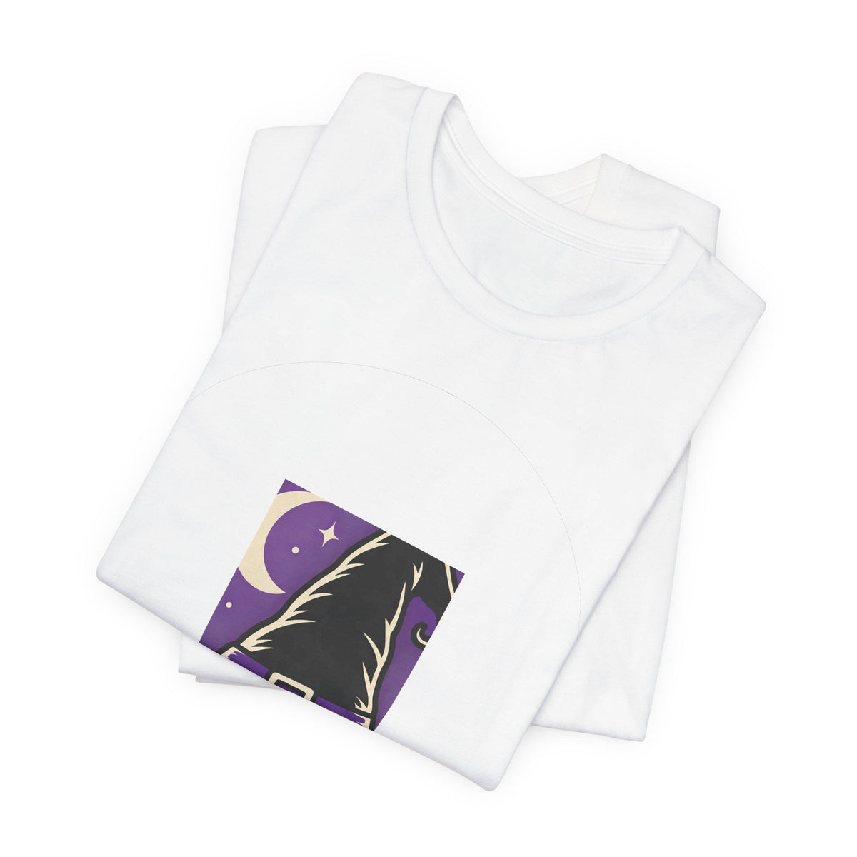 Retro Witch Hat T-Shirt | Halloween Trick or Treat Badge Tee | Witchy Gift Shirt
