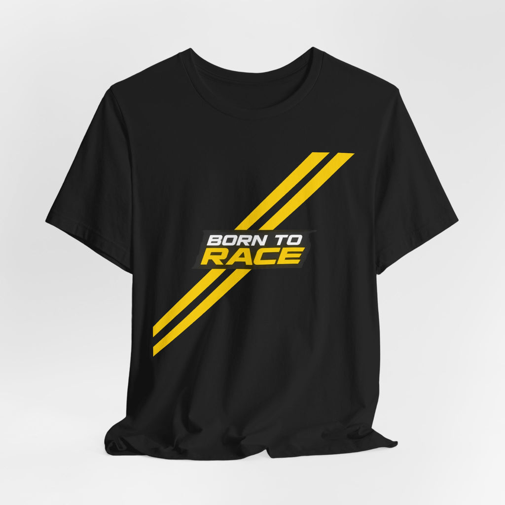 Born To Race Racing Stripes T-Shirt | Minimalist Motorsport Tee | Speed Lover Gift Shirt