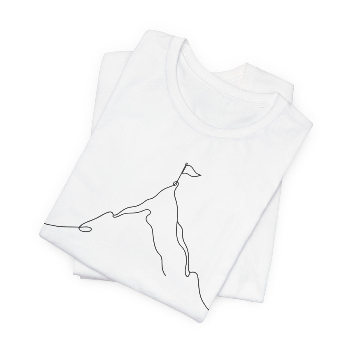 Keep Climbing Mountain Line Art T-Shirt | Minimalist Motivational Tee | Perseverance Gift Shirt
