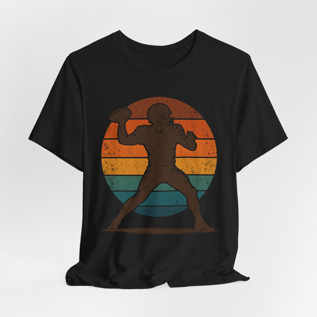 Retro Football Quarterback T-Shirt | Vintage 90s Football Tee | Old School Gridiron Shirt | Football Throwback Gift Shirt