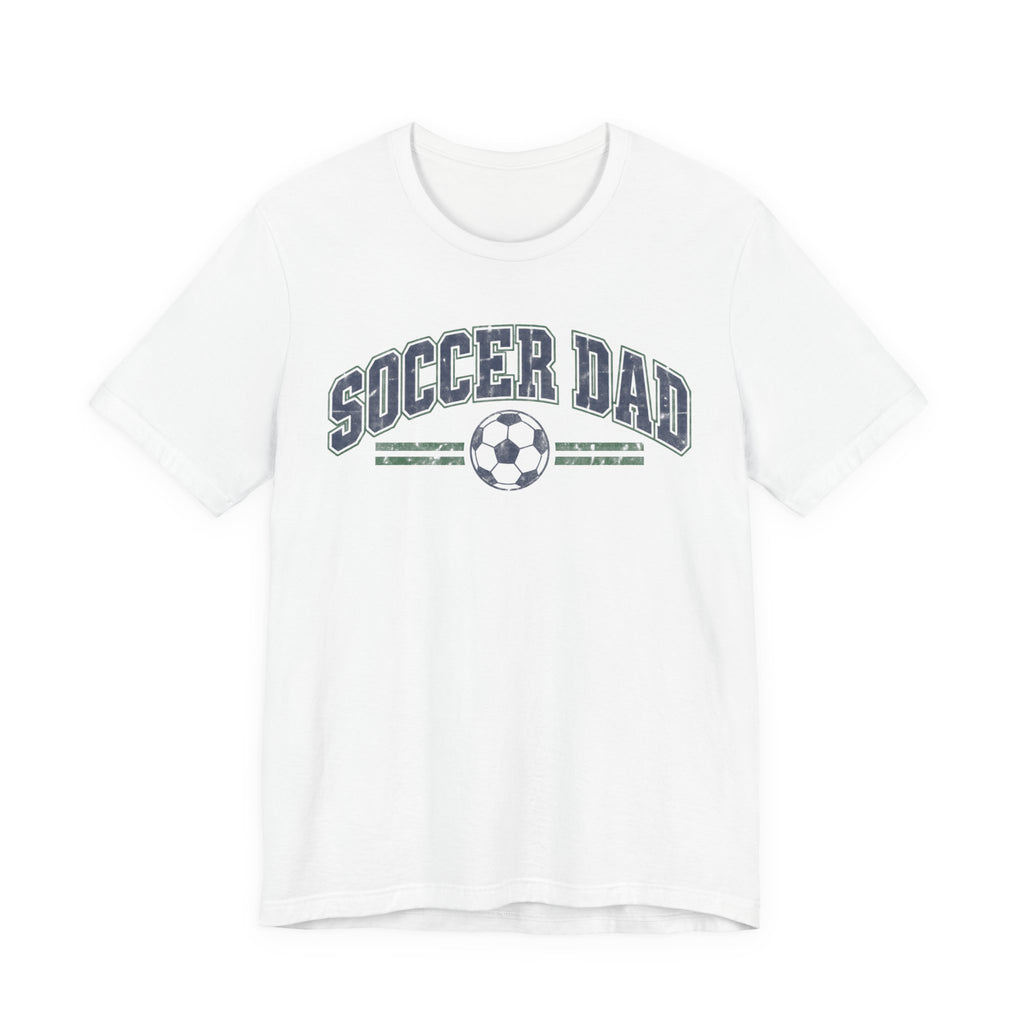 Soccer Dad Tee | Vintage Varsity Soccer Dad Design | Soccer Dad Shirt | Game Day Dad Gift | Retro Varsity Sports Dad | Soccer Father Design