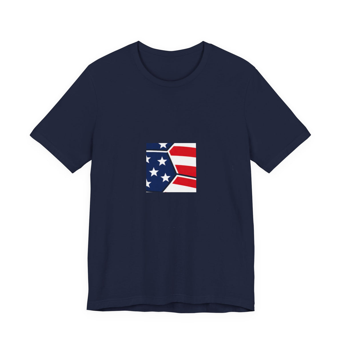 USA Soccer Ball Neon Tee | Patriotic Soccer Shirt | Soccer Gift Tee | Bold American Flag Soccer Design