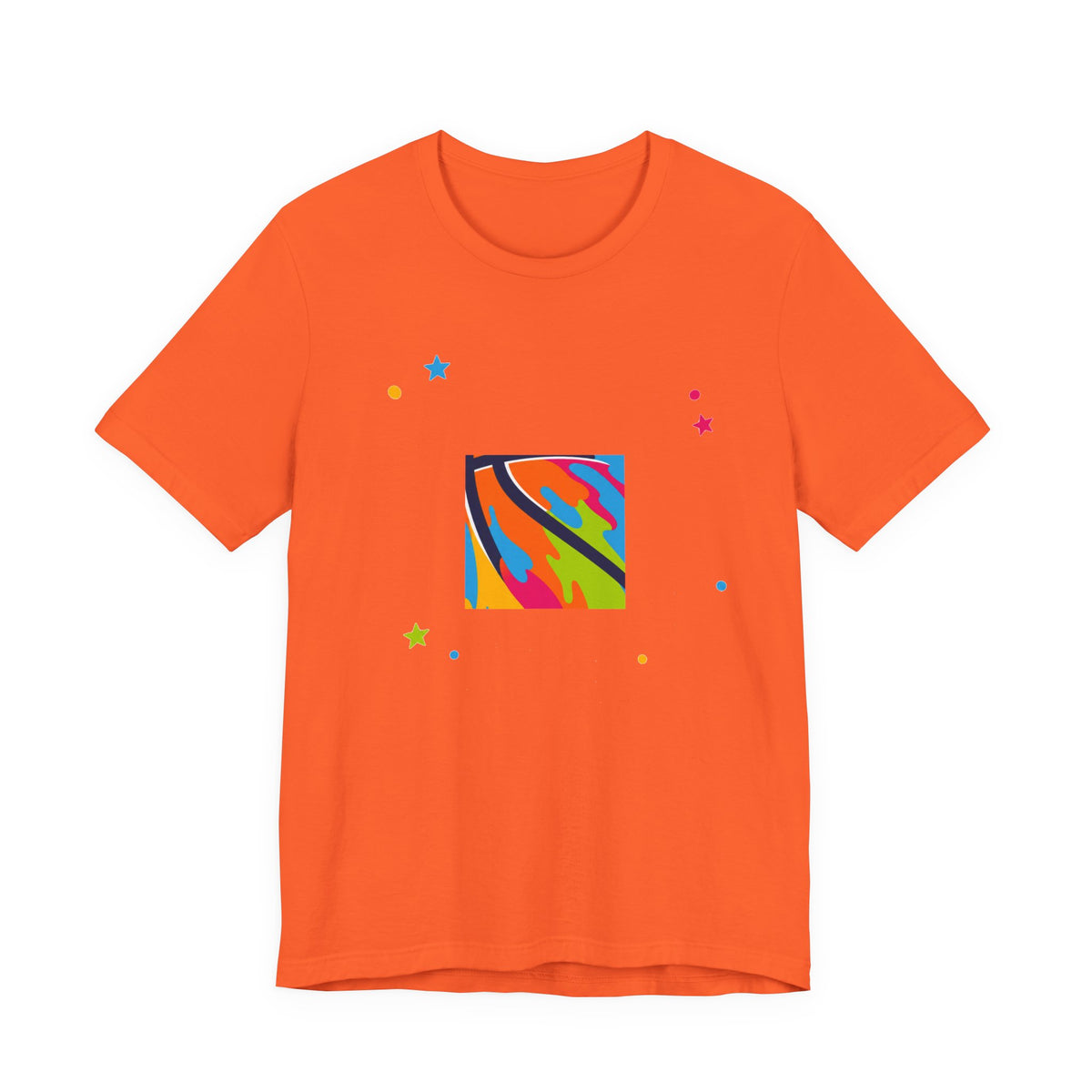 Color Pop Basketball Tee | Bold Paint Splatter Basketball Shirt | Basketball Gift Tee | Bright Sports Graphic