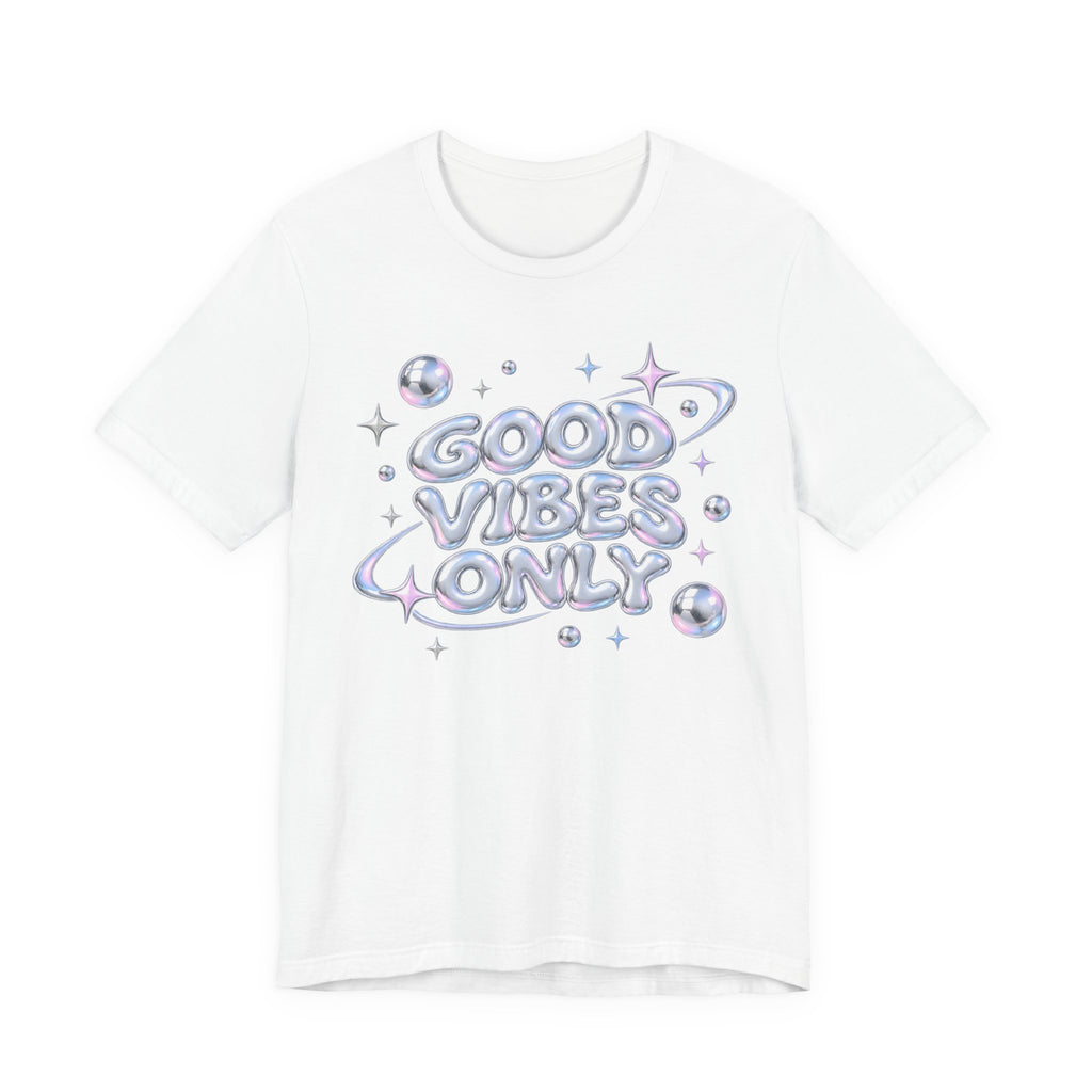 Y2K Chrome Bubble T-Shirt | Y2K Aesthetic Streetwear Tee | 2000s Chrome Text Shirt | Y2K Streetwear Gift Shirt