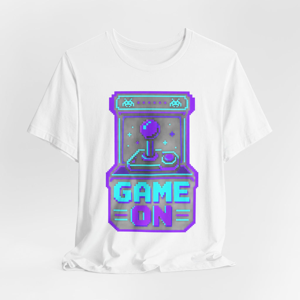 Retro Arcade Gamer Badge T-Shirt | 8-Bit Pixel Gaming Tee | Retro Gamer Gift Shirt