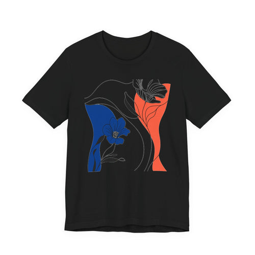 Abstract Floral Design Tee 01