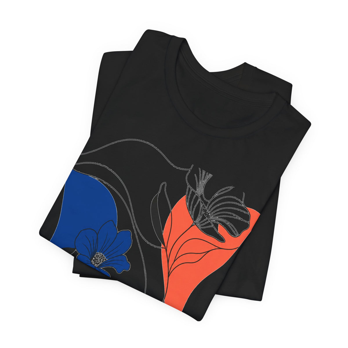Abstract Floral Design Tee 01