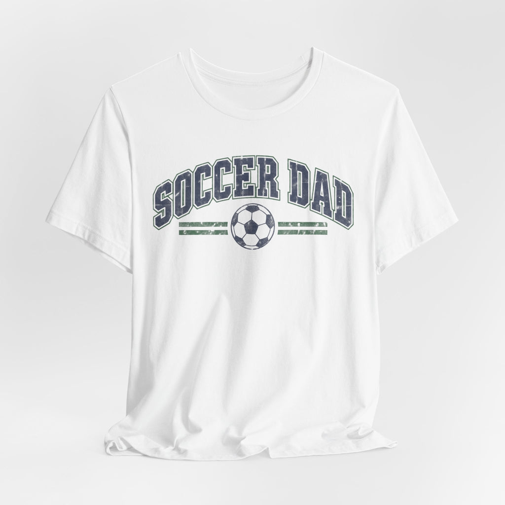 Soccer Dad Tee | Vintage Varsity Soccer Dad Design | Soccer Dad Shirt | Game Day Dad Gift | Retro Varsity Sports Dad | Soccer Father Design