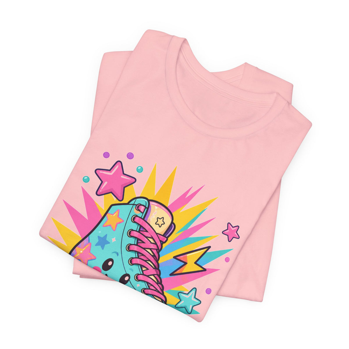 Colorful Roller Skate Retro Tee
