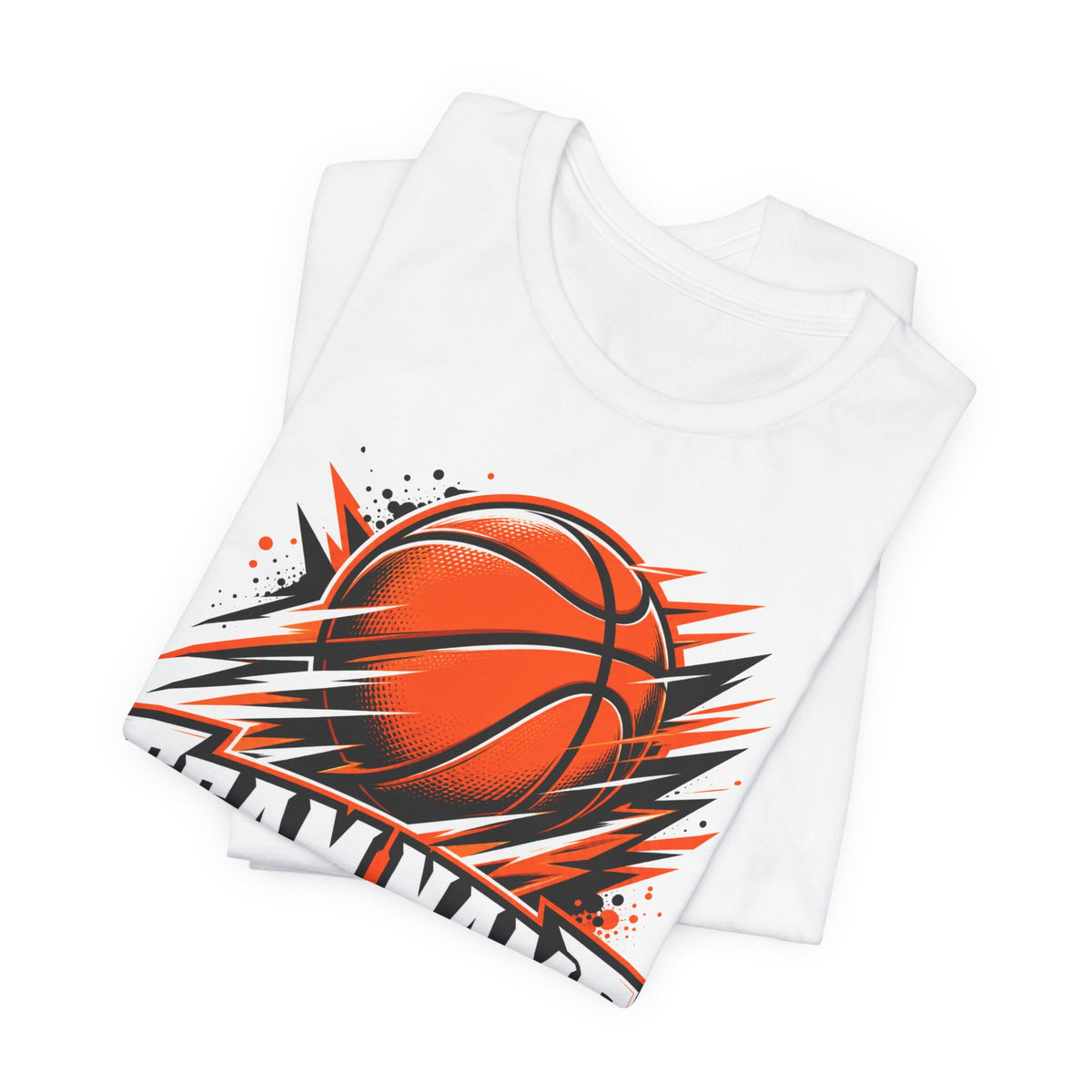 Custom Team Name Basketball Tee | Personalized Bold Team Logo Shirt | Custom Basketball Team Gift | Comic Style Team Logo Design