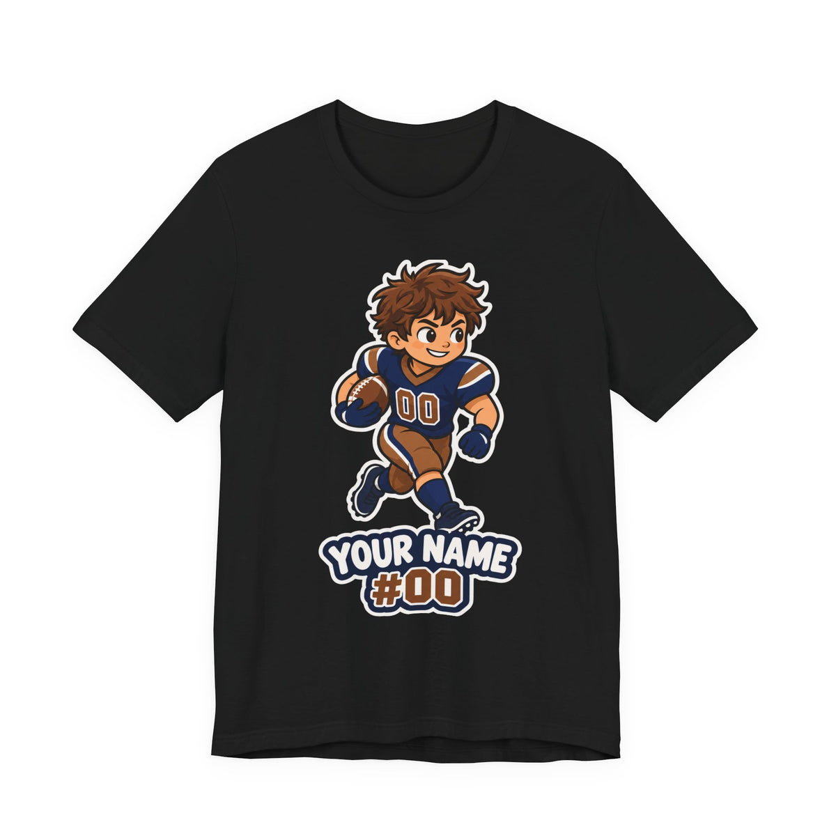 Custom Football Kid Tee | Personalized Youth Football Name Number Design | Custom Football Player Shirt | Personalized Football Gift | Custom Football Kid Gift | Youth Football Name Design