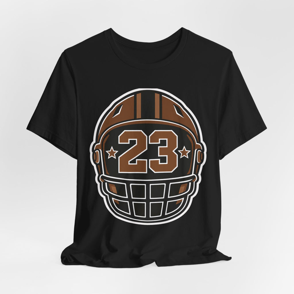 Football Number 23 Tee | Lucky Jersey Number Helmet Shirt | Football Player Number Shirt | Football Number Gift Tee