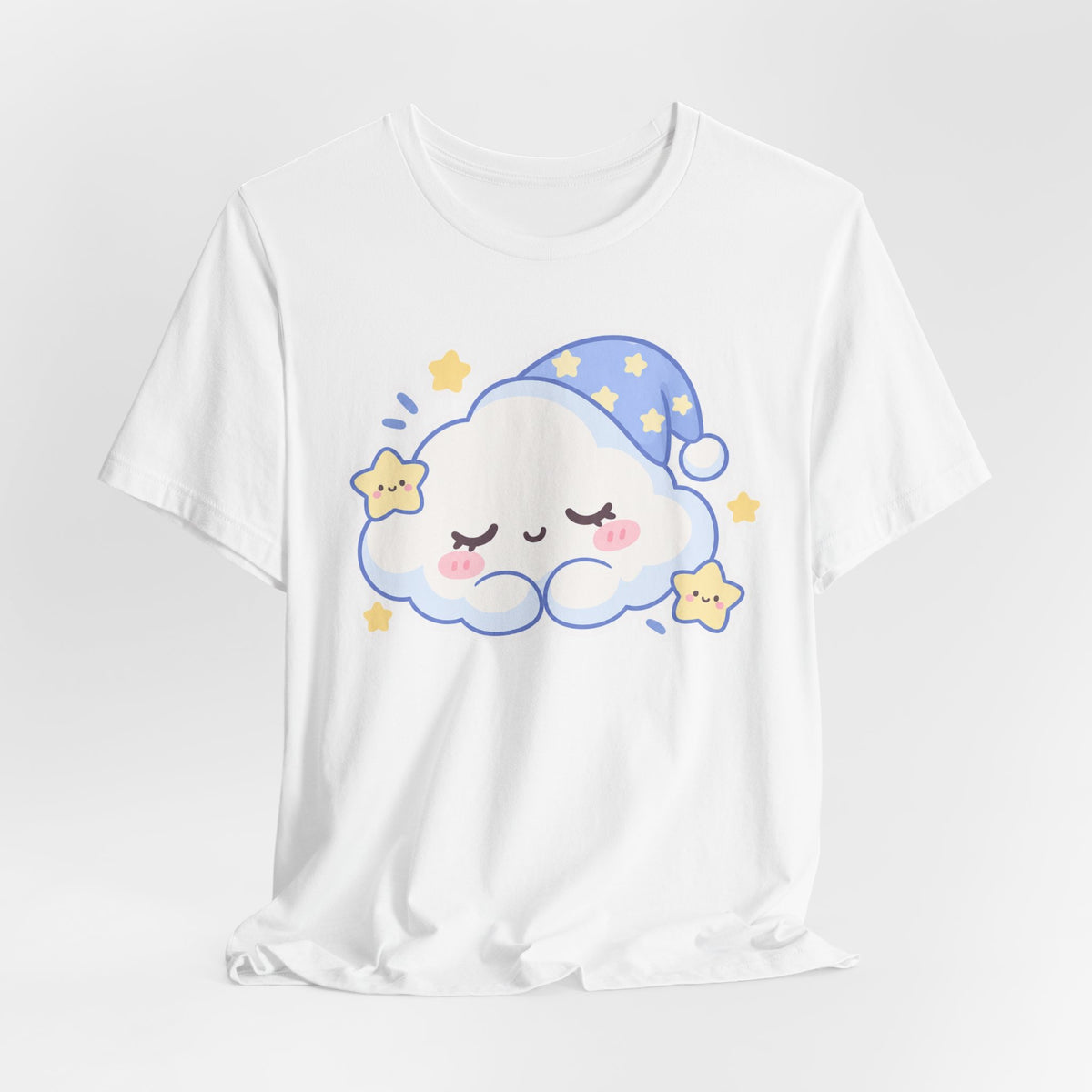 Kawaii Sleepy Cloud T-Shirt | Cute Dreamy Cloud Character Tee | Pastel Kawaii Gift Shirt