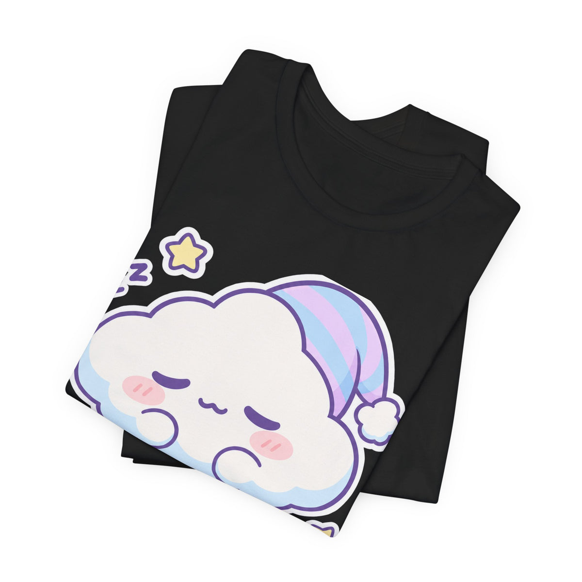 No Thoughts Just Vibes T-Shirt | Kawaii Cute Cloud Tee | Relaxed TikTok Trend Gift Shirt