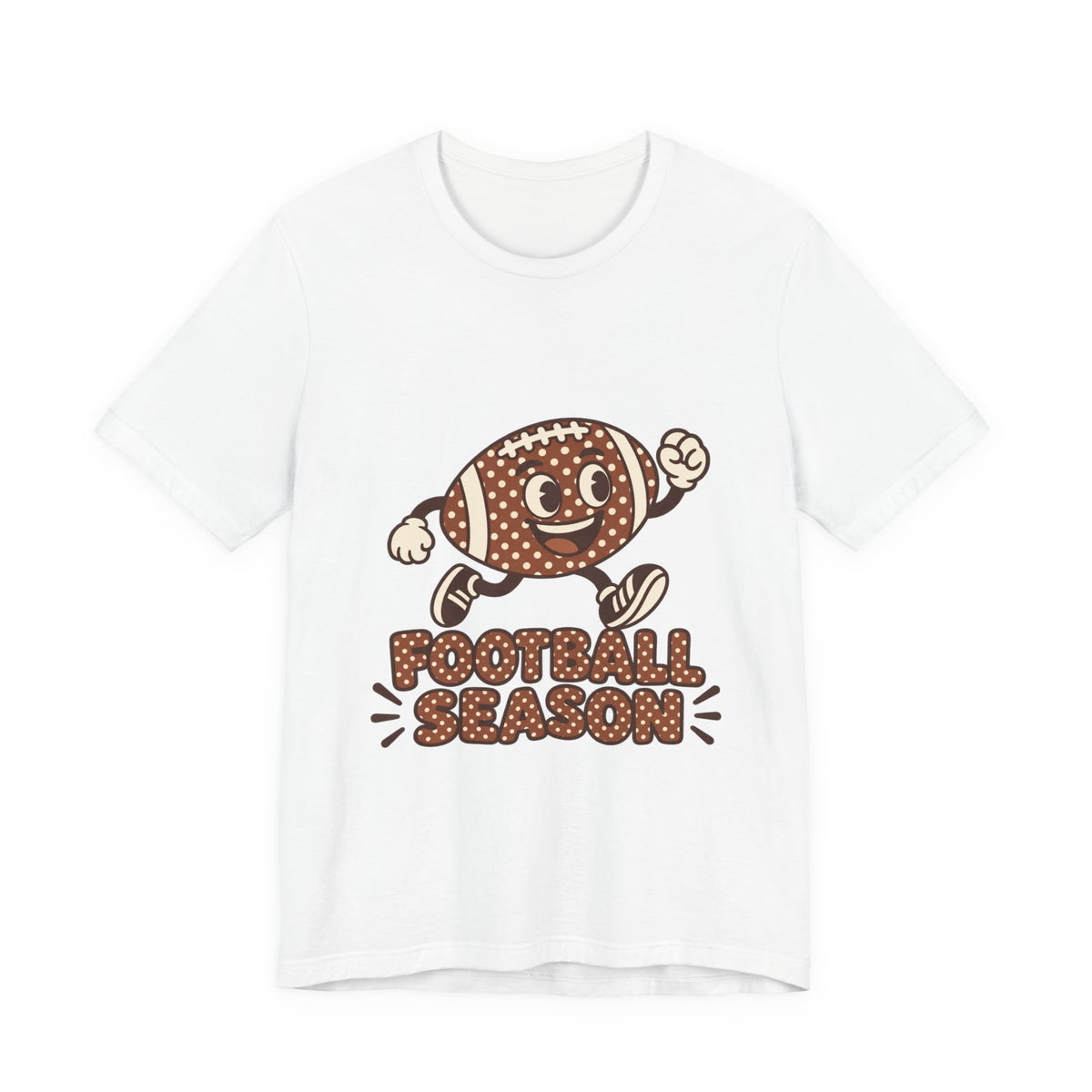 Football Polka Dot Tee | Bold Varsity Football Shirt | Football Gift Tee | Classic Sports Graphic
