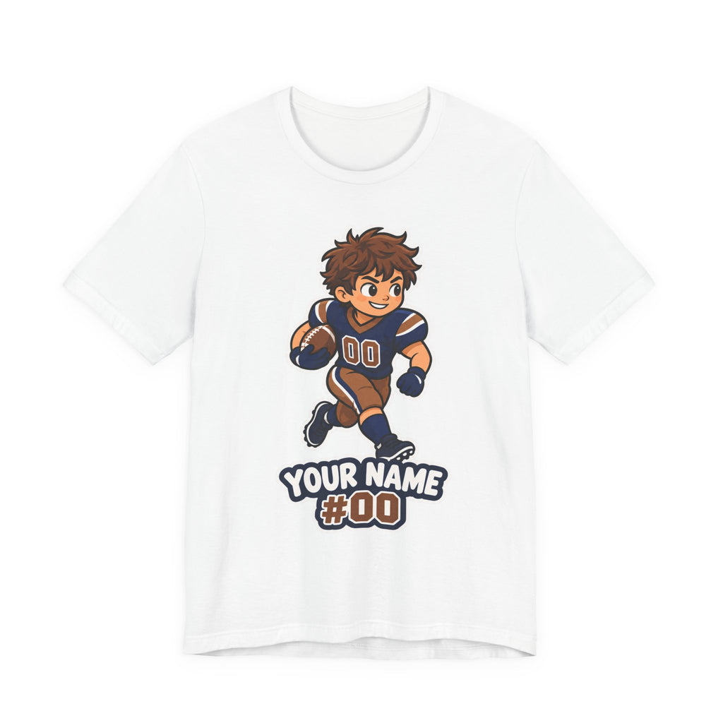 Custom Football Kid Tee | Personalized Youth Football Name Number Design | Custom Football Player Shirt | Personalized Football Gift | Custom Football Kid Gift | Youth Football Name Design