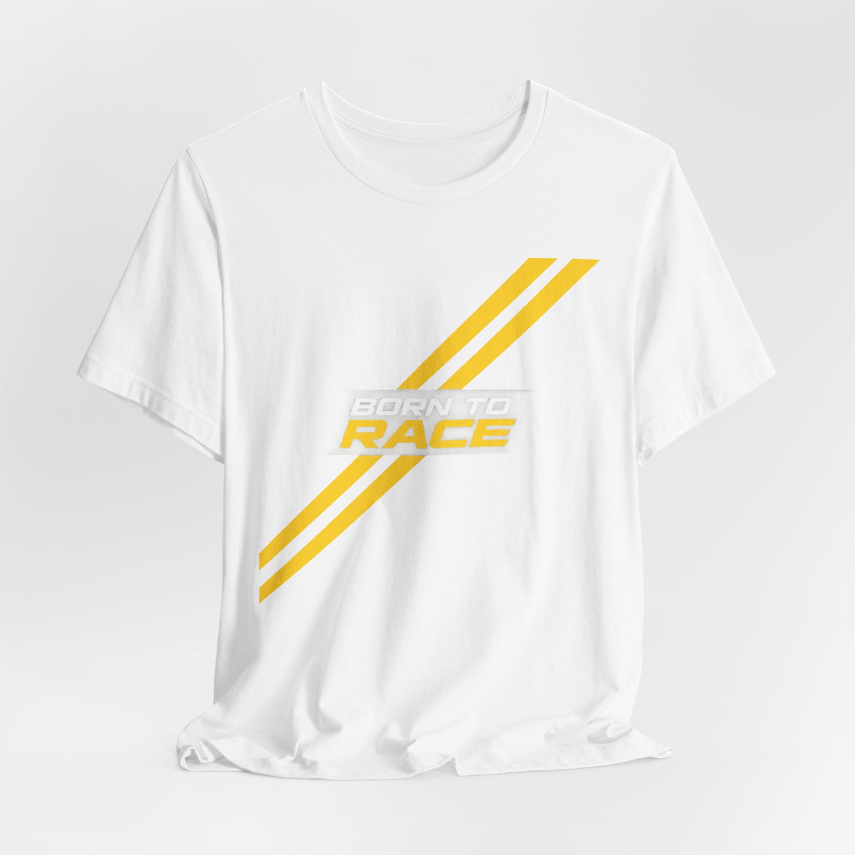 Born To Race Racing Stripes T-Shirt | Minimalist Motorsport Tee | Speed Lover Gift Shirt