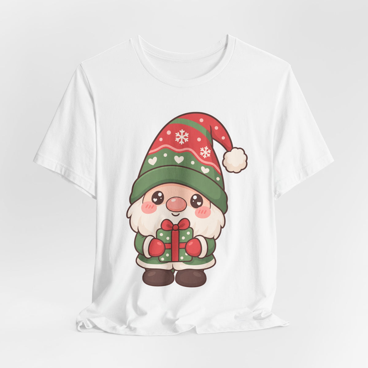 Christmas Gnome T-Shirt | Kawaii Cute Holiday Tee | Festive Christmas Gift Shirt