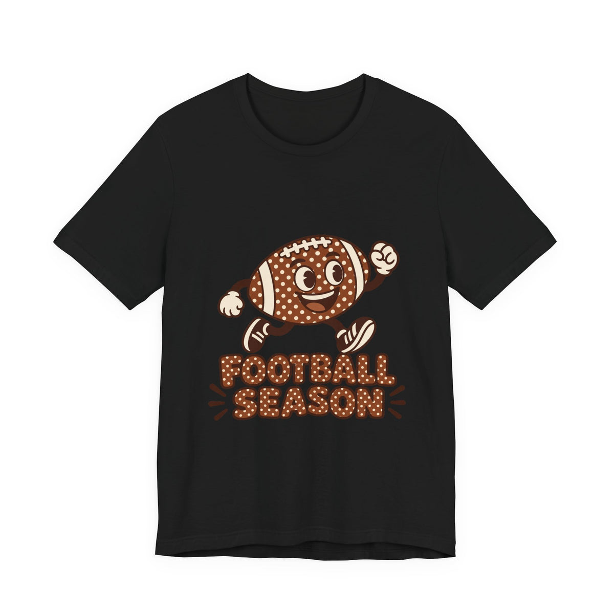 Football Polka Dot Tee | Bold Varsity Football Shirt | Football Gift Tee | Classic Sports Graphic