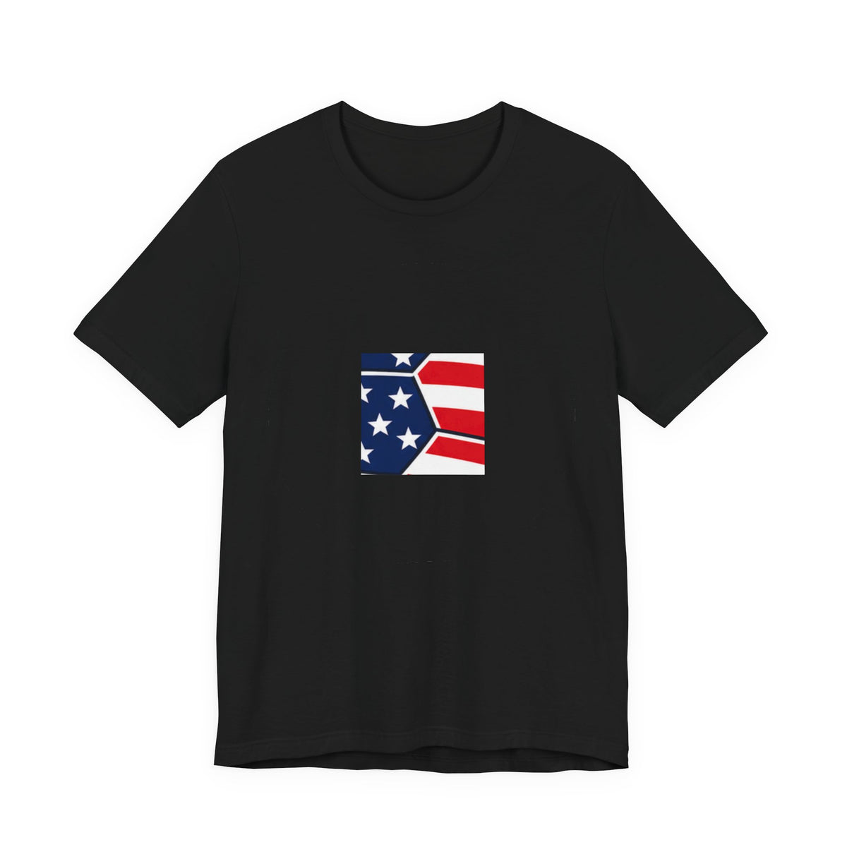 USA Soccer Ball Neon Tee | Patriotic Soccer Shirt | Soccer Gift Tee | Bold American Flag Soccer Design