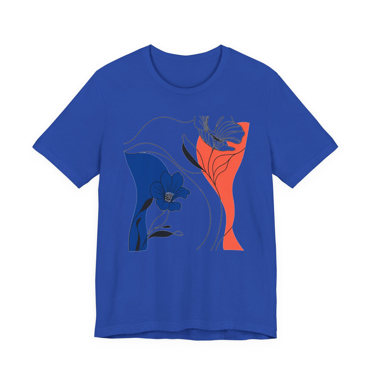 Abstract Floral Design Tee 01