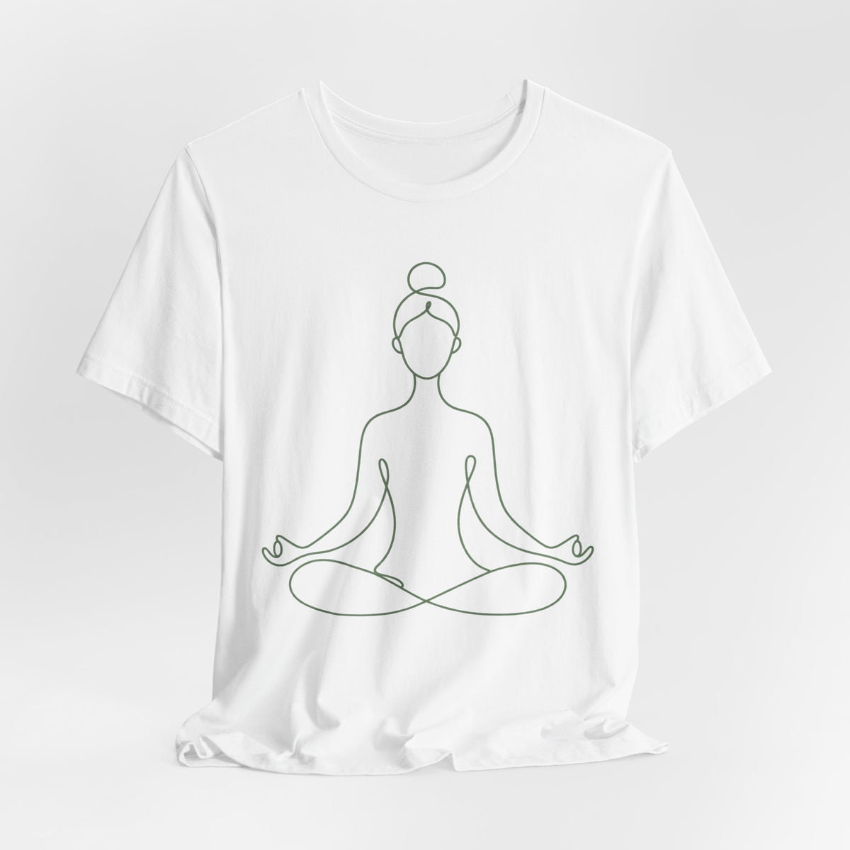 Yoga Flow Minimalist Line Art T-Shirt | Breathe and Flow Yoga Tee | Zen Yoga Gift Shirt