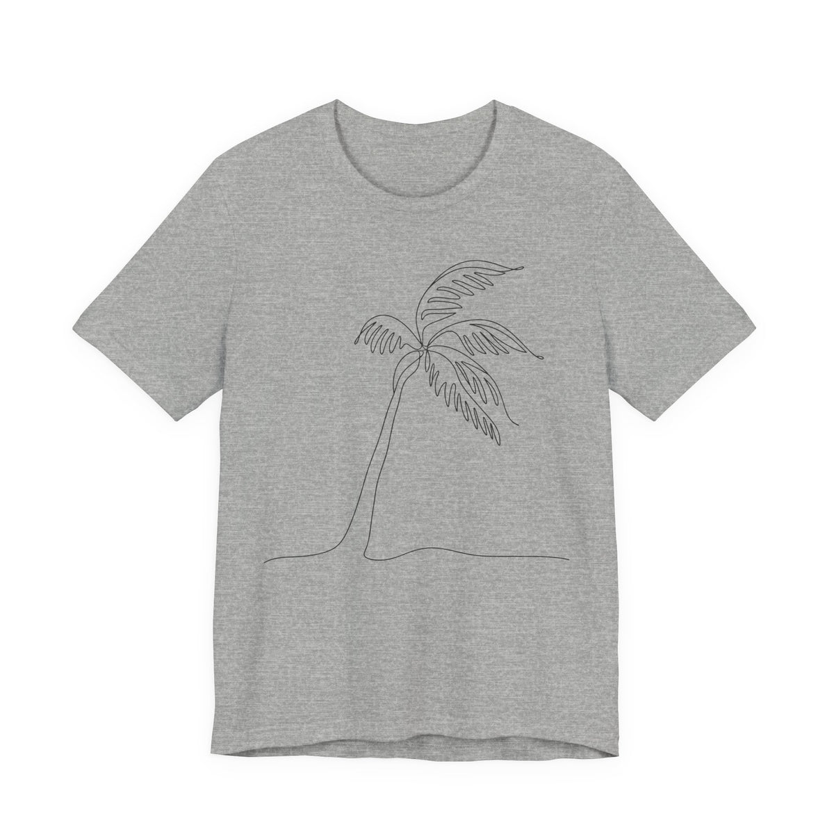 Palm Tree T-Shirt | Minimalist Line Art Summer Tee | Breezy Tropical Gift Shirt