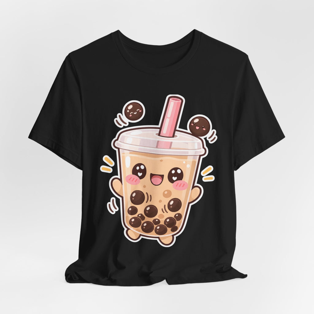 Kawaii Boba Tea T-Shirt | Cute Bubble Tea Character Tee | Kawaii Drink Lover Gift Shirt