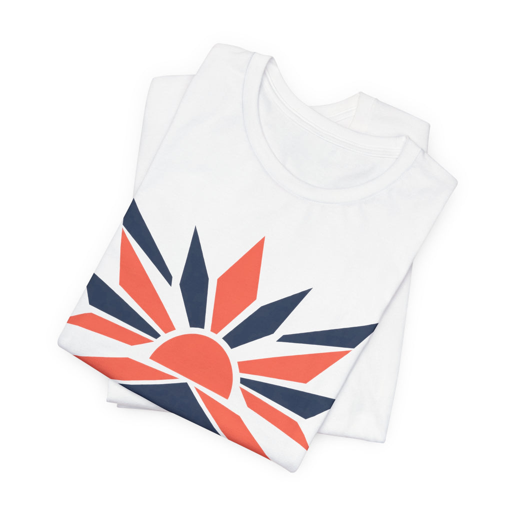 New Day New Start Geometric T-Shirt | Fresh Start Sunrise Tee | Motivational Gift Shirt