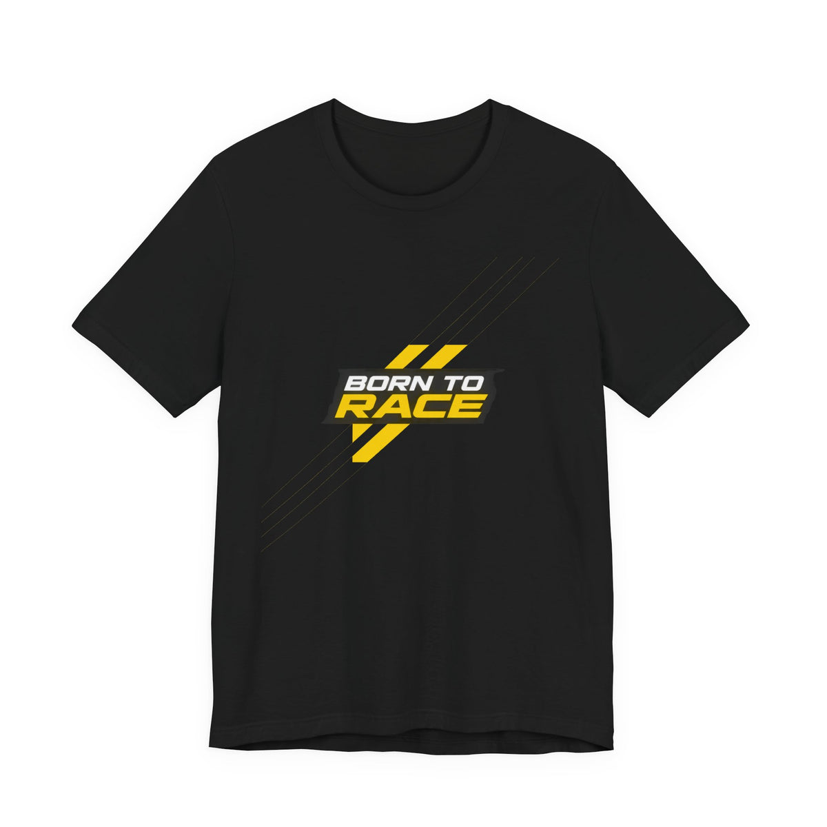 Born To Race Racing Stripes T-Shirt | Minimalist Motorsport Tee | Speed Lover Gift Shirt