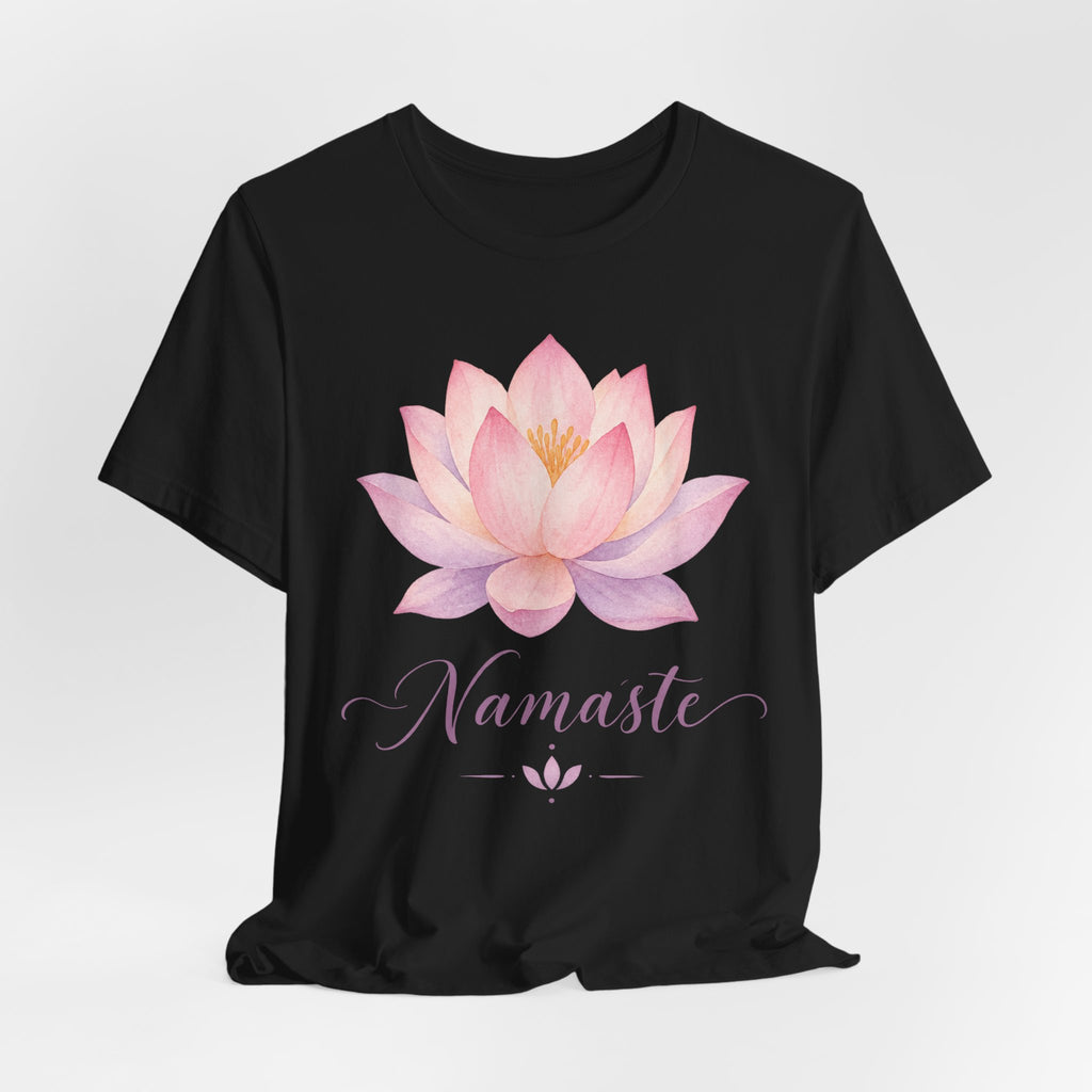 Namaste Watercolor Lotus T-Shirt | Yoga Meditation Tee | Spiritual Mindful Gift Shirt