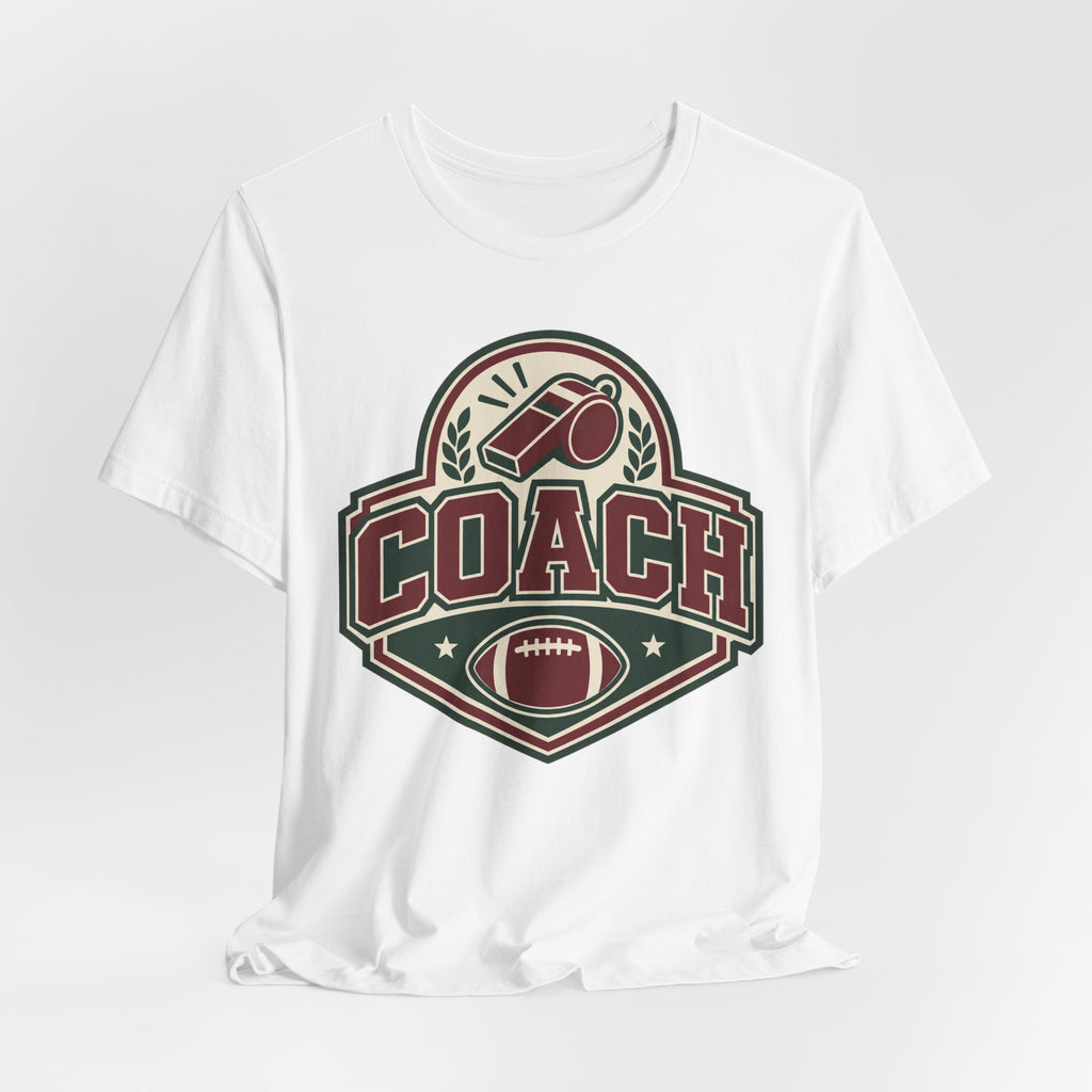 Football Coach Badge Tee | Whistle Varsity Coach Shirt | Coach Appreciation Shirt | Football Coach Gift Tee