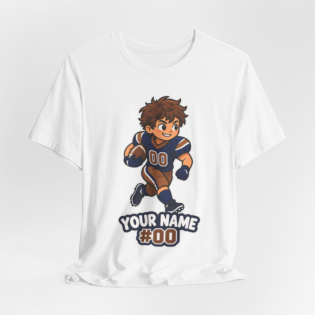 Custom Football Kid Tee | Personalized Youth Football Name Number Design | Custom Football Player Shirt | Personalized Football Gift | Custom Football Kid Gift | Youth Football Name Design