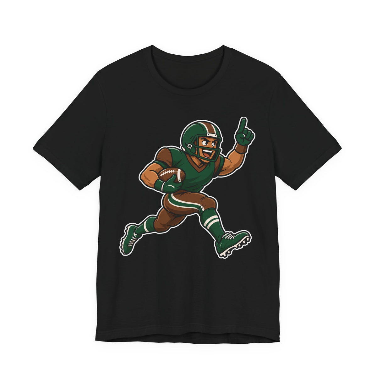 Football Cartoon Mascot T-Shirt | Touchdown Kids Tee | Funny Football Player Shirt | Youth Football Gift Shirt