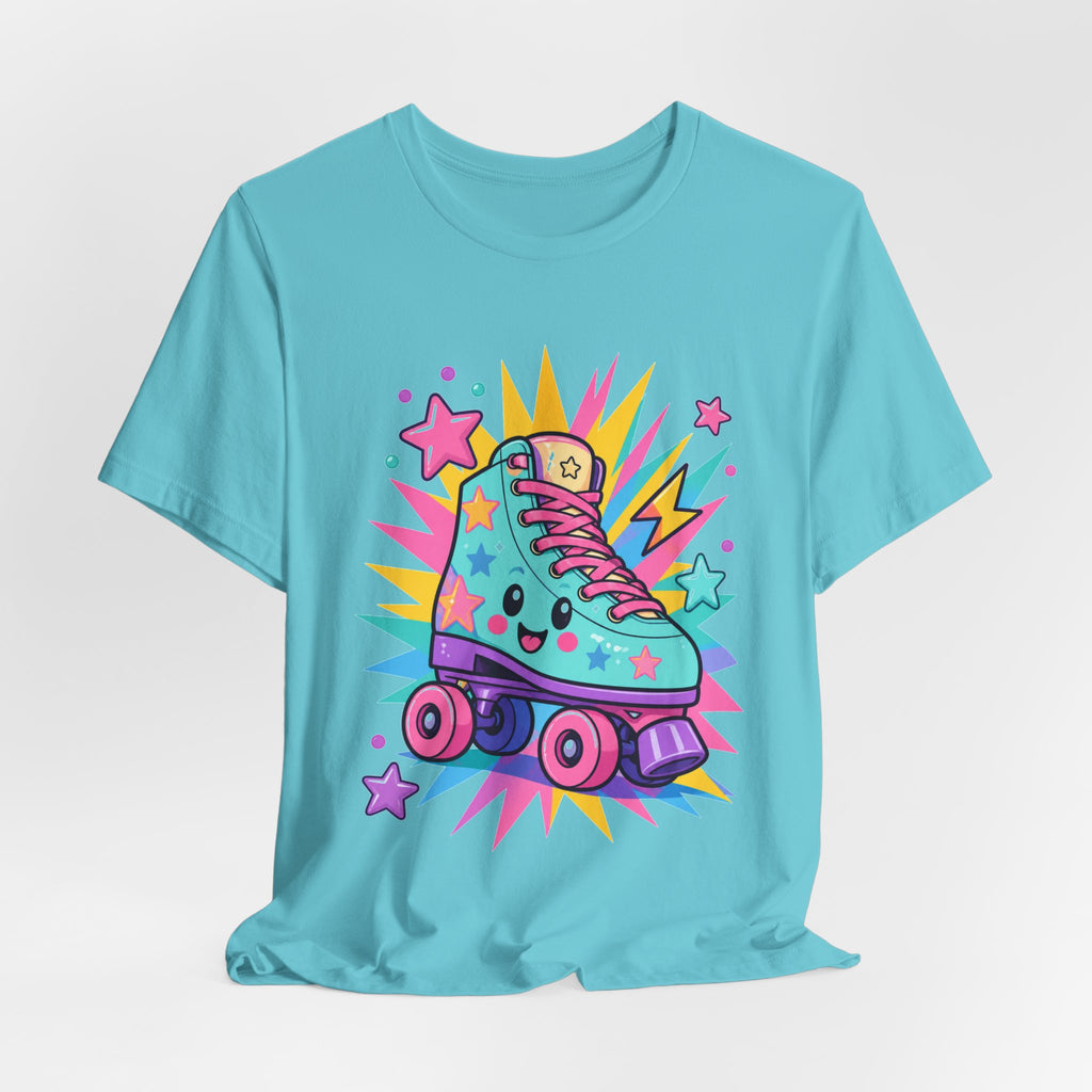 Colorful Roller Skate Retro Tee