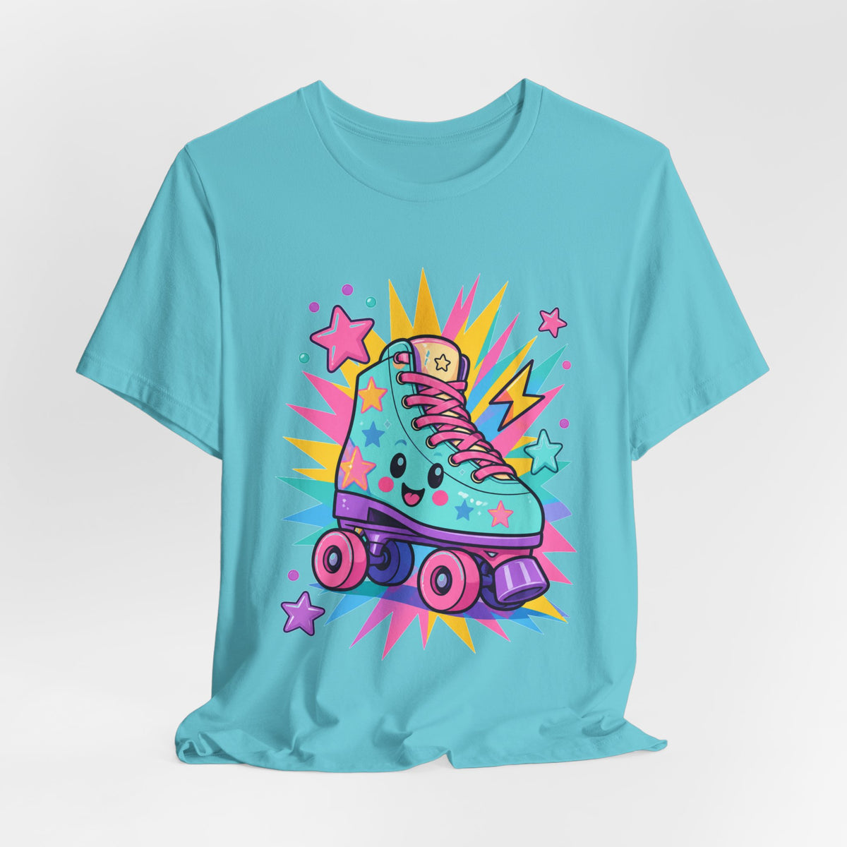 Colorful Roller Skate Retro Tee