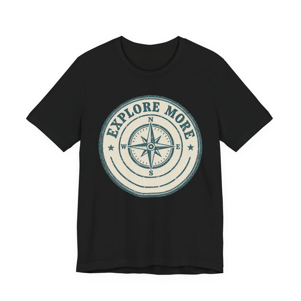 Retro Travel Stamp Badge T-Shirt | Vintage Passport Explorer Tee | Wanderlust Gift Shirt
