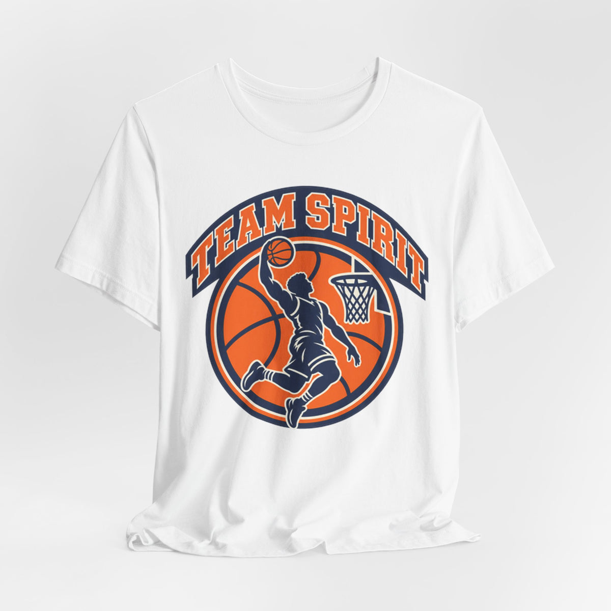 Dunk Mascot Badge T-Shirt | Retro Varsity Basketball Kids Tee | Team Spirit Basketball Shirt | Youth Basketball Emblem Gift Shirt