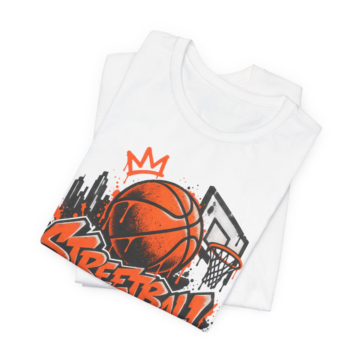 Streetball Graffiti T-Shirt | Urban Basketball Tee for Kids | Basketball Streetwear Shirt | Basketball Graffiti Gift Shirt