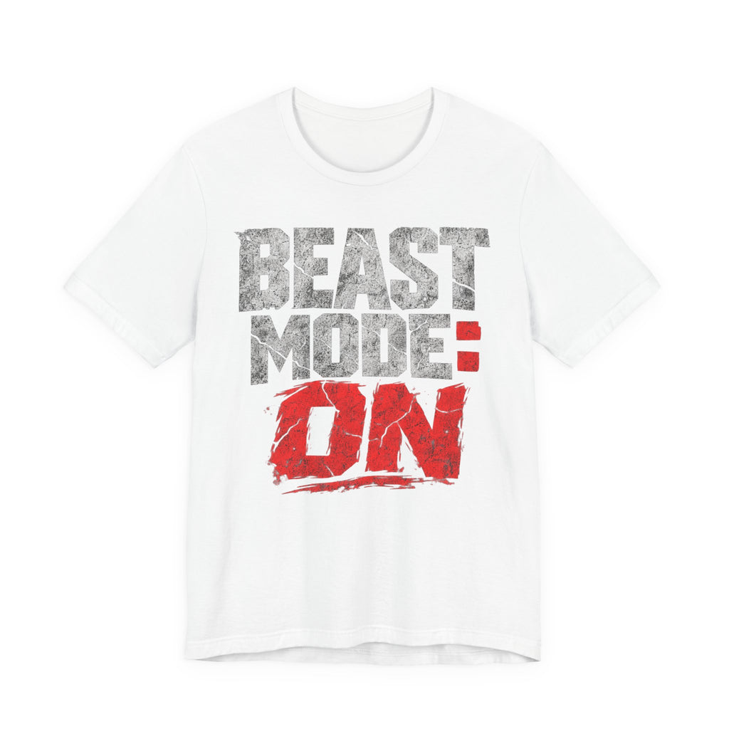 Beast Mode Gym Grunge T-Shirt | Workout Motivation Tee | Fitness Gym Gift Shirt