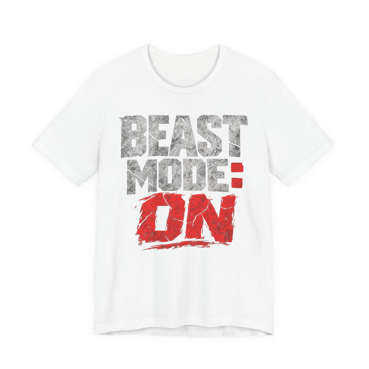Beast Mode Gym Grunge T-Shirt | Workout Motivation Tee | Fitness Gym Gift Shirt