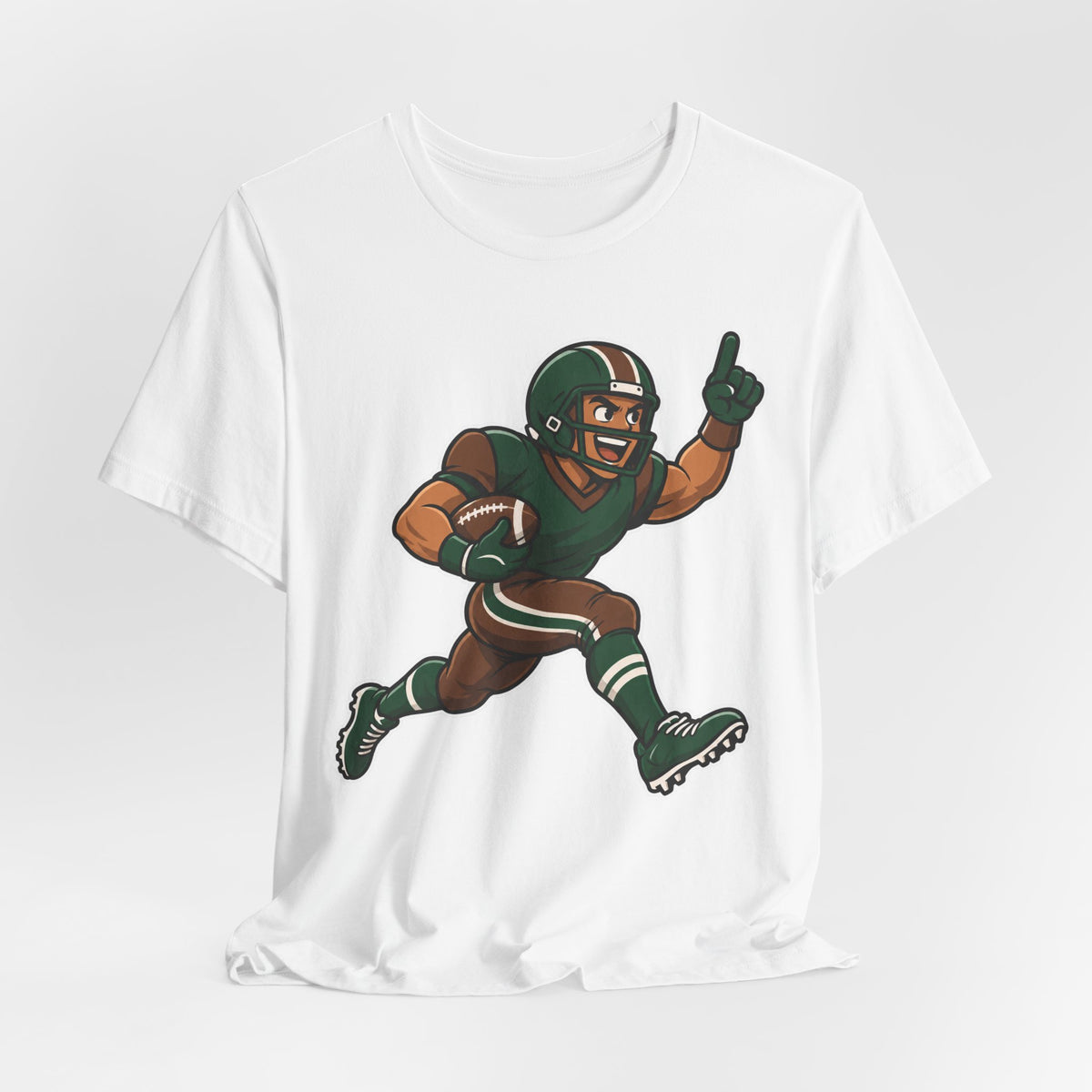 Football Cartoon Mascot T-Shirt | Touchdown Kids Tee | Funny Football Player Shirt | Youth Football Gift Shirt