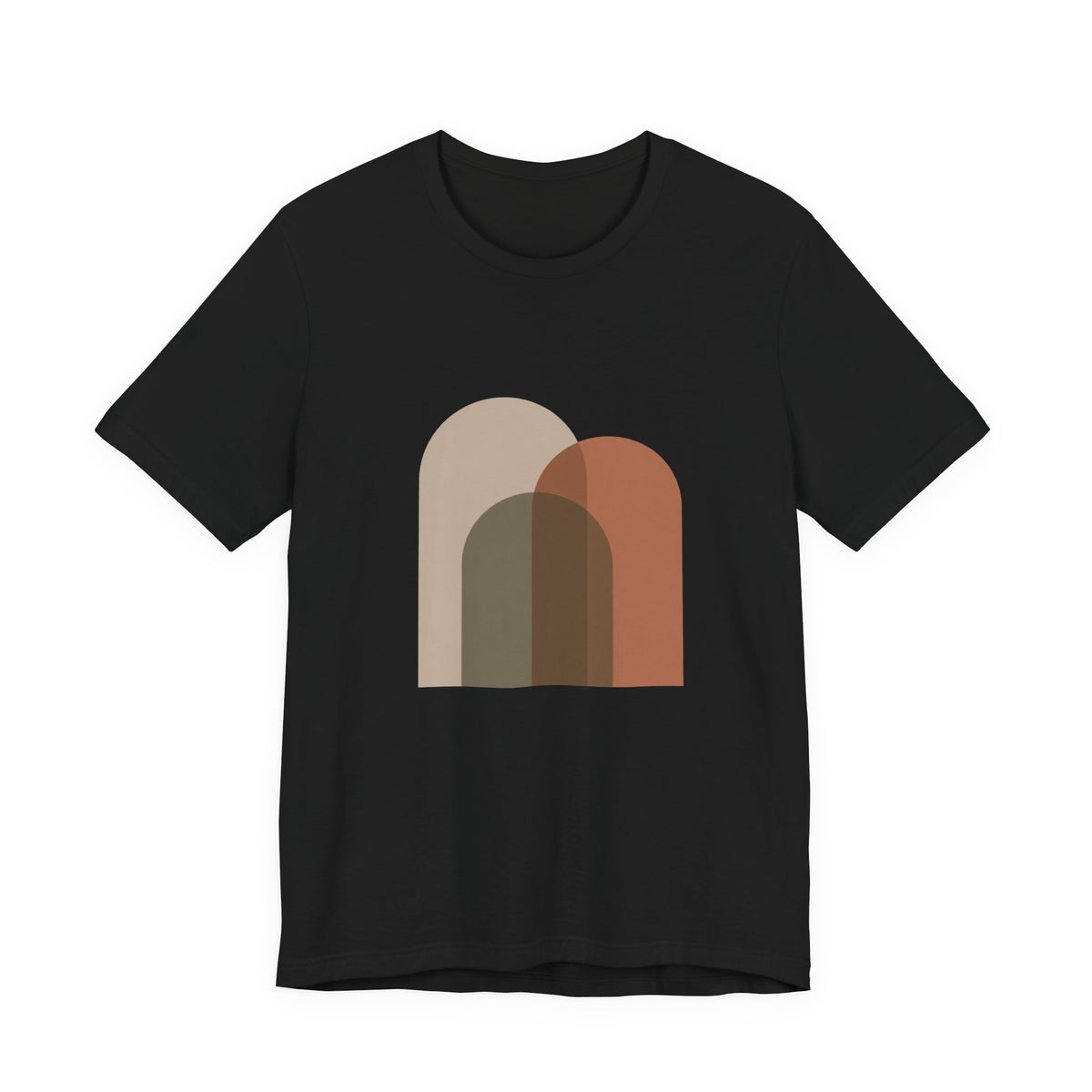Abstract Arch Trio Minimalist T-Shirt | Modern Geometric Art Tee | Contemporary Design Gift Shirt