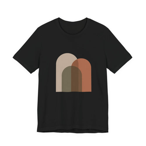 Abstract Arch Trio Minimalist T-Shirt | Modern Geometric Art Tee | Contemporary Design Gift Shirt