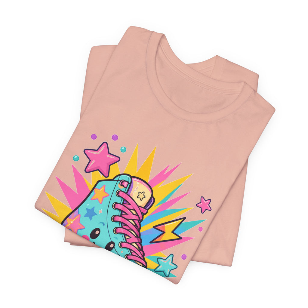 Colorful Roller Skate Retro Tee