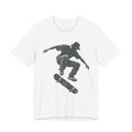 Skate Grunge Silhouette Tee | Skater Trick Design Shirt | Skateboard Streetwear Shirt | Skater Gift Tee