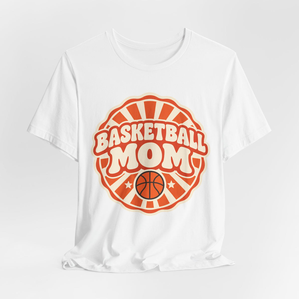 Basketball Mom T-Shirt | Retro Sunburst Game Day Tee | Basketball Mom Gift Shirt